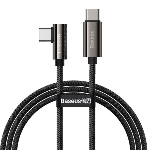 Baseus -BaseusMall VN Cáp sạc Type C to Type C 100W Baseus Legend Series Elbow Fast Charging Data Cable (Hàng chính hãng)