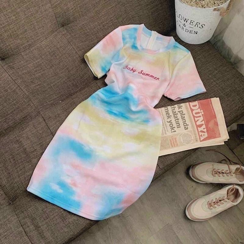 Đầm loang thêu baby summer -$5N