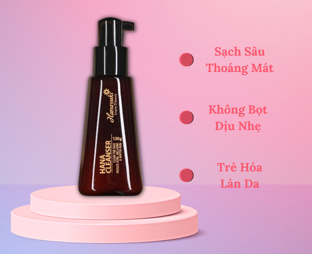 Sữa Rửa Mặt Hanayuki Dịu Nhẹ Không Bọt - Hanayuki Chính Hãng