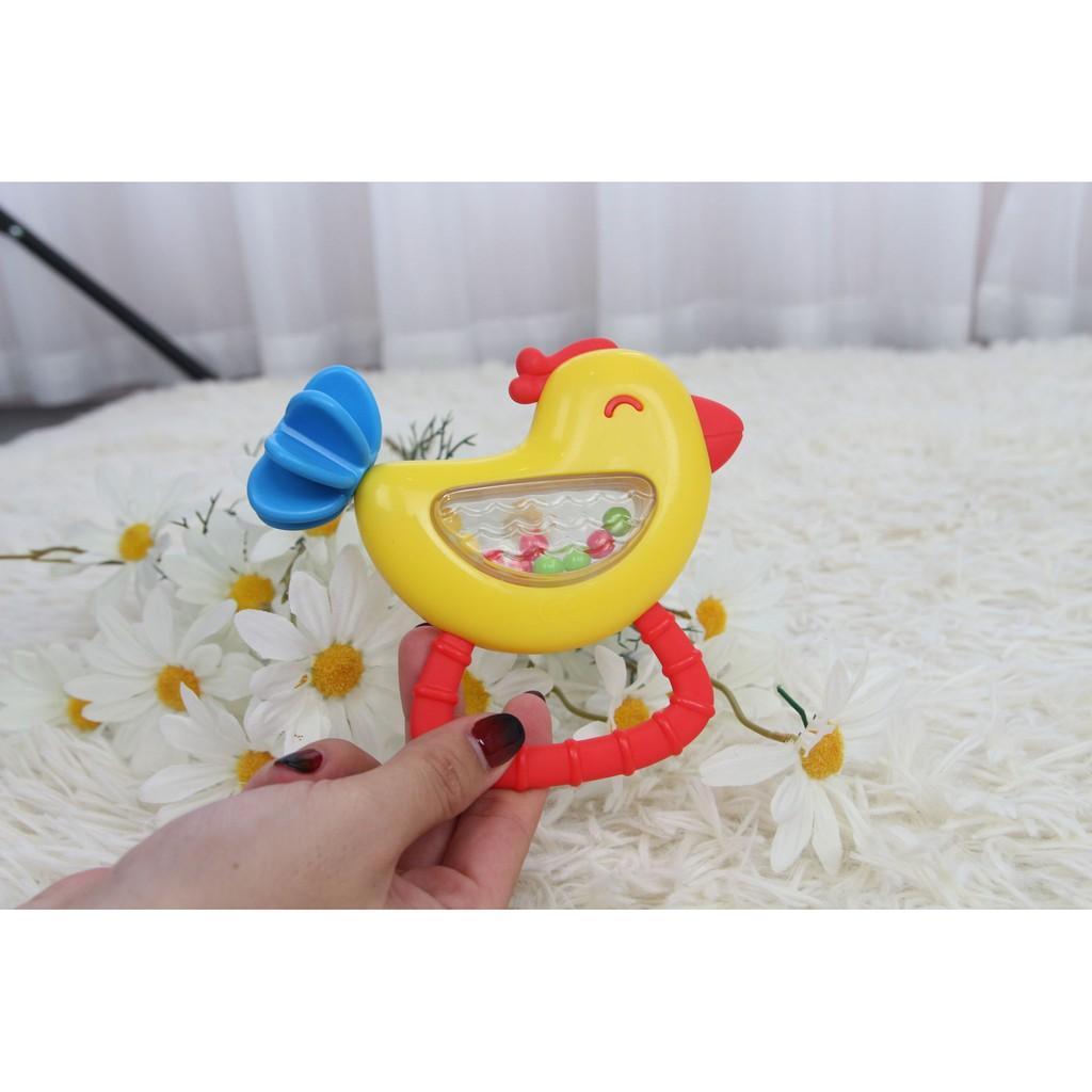 Đồ chơi xúc xắc cầm tay hình chú chim non WINFUN WF000240 cho bé sơ sinh 0 tháng tuổi luyện tay và thị giác - BPA free