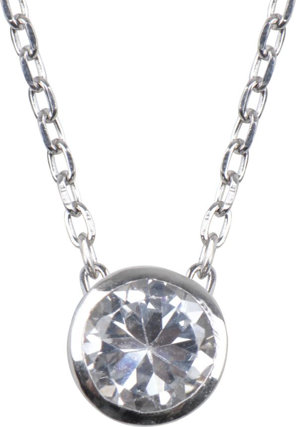 Dây Chuyền Một Hột Đá Gix Jewelry GE000010 - Trắng