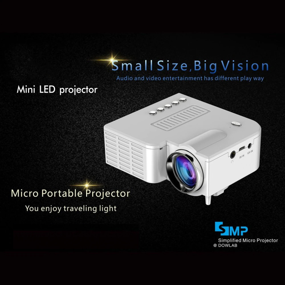 Máy Chiếu Mini Led Projector UC28C Dùng Cho Gia Đình Độ Sáng 50 Lumens Cho Kích Thước Màn Hình Từ 10 - 60 Inchs