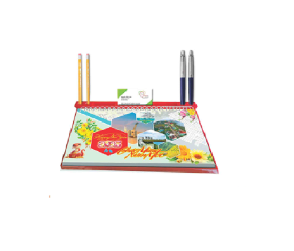 Lịch bàn 53 tuần đế nhựa (13x28) 2025