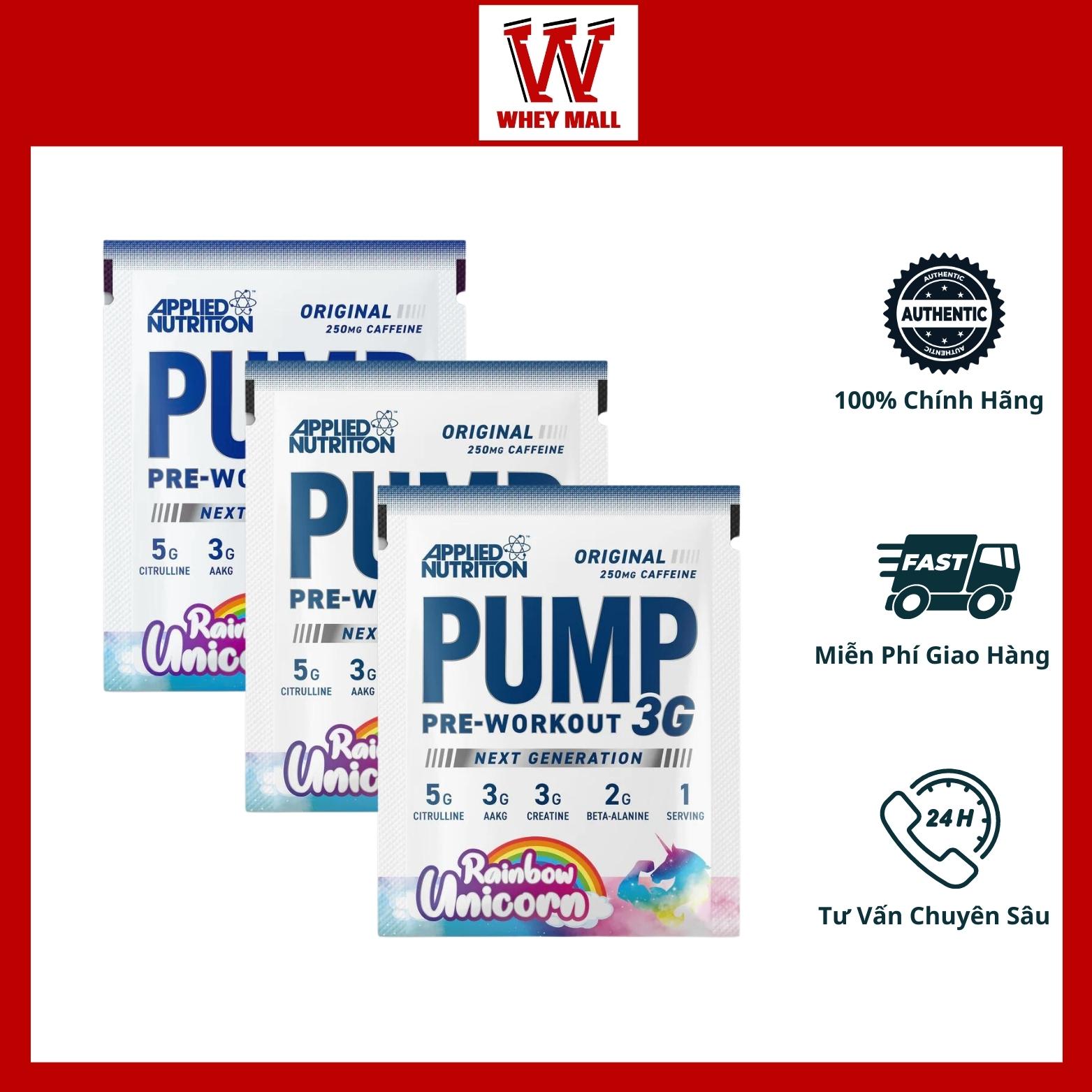 Pump Pre Workout Sample (1 lần dùng) Hỗ Trợ Tăng Sức Mạnh Và Năng Lượng Trước Buổi Tập