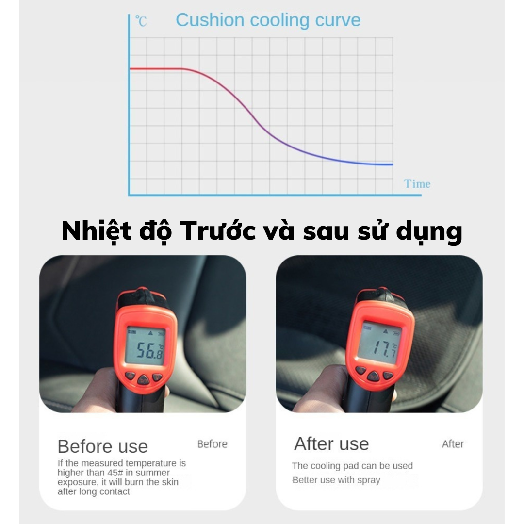 Đệm,tấm làm mát ghế Ô tô,văn phòng,Vỏ Bọc Ghế Xe Hơi mát lạnh chuyên dụng quạt công suất lớn,hoạt động êm ái