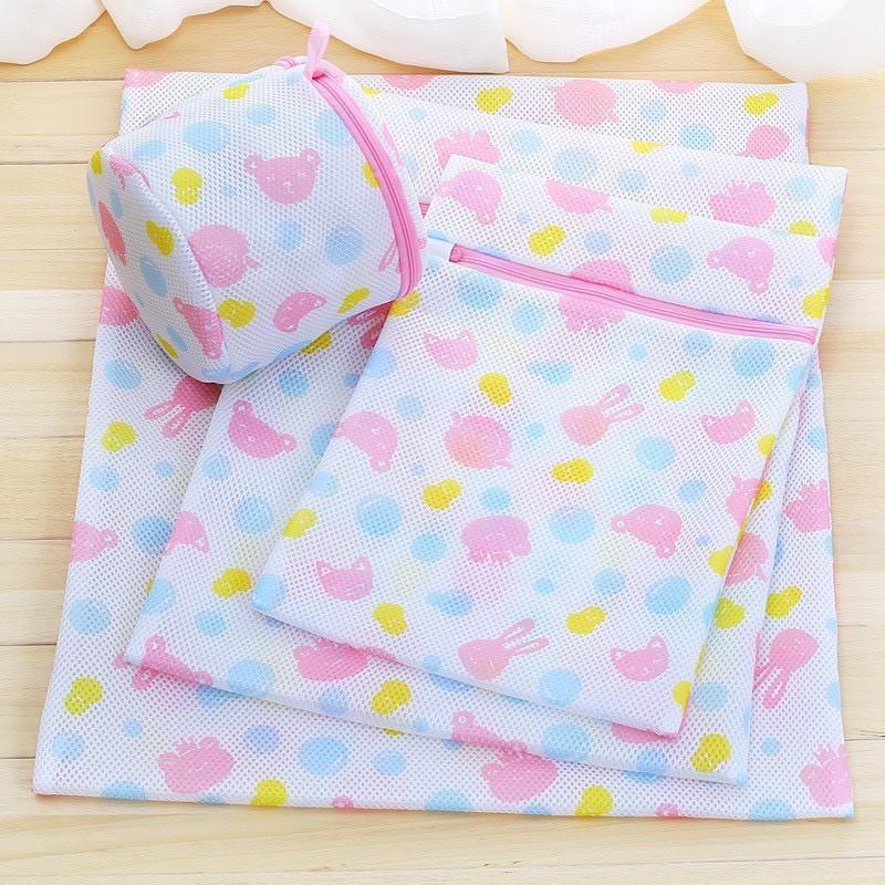 Sét 5 Chiếc Túi giặt đồ máy giặt hình hoa , túi lưới giặt quần áo lót tiện lợi