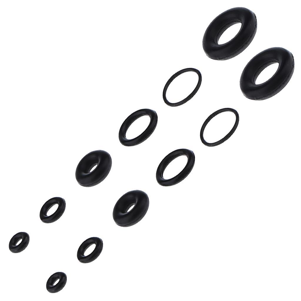 6 Set Black O-Ring Rubber Seals Suitable for Airbrush Internal Sealing Ring