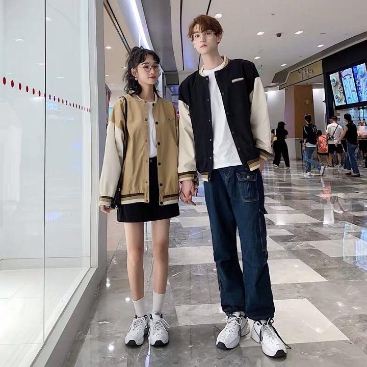 Áo Bomber Dù 2 lớp lót dày siêu chất bóng chày thêu Was - Form chuẩn Unisex Nam Nữ Couple Freesize