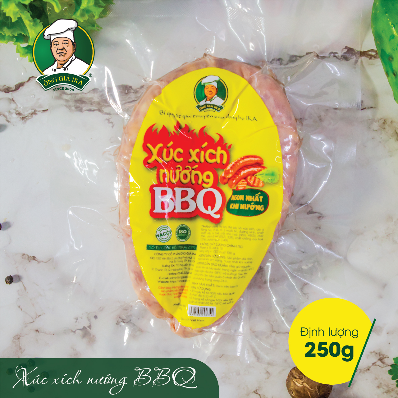 Xúc xích Nướng BBQ 250g