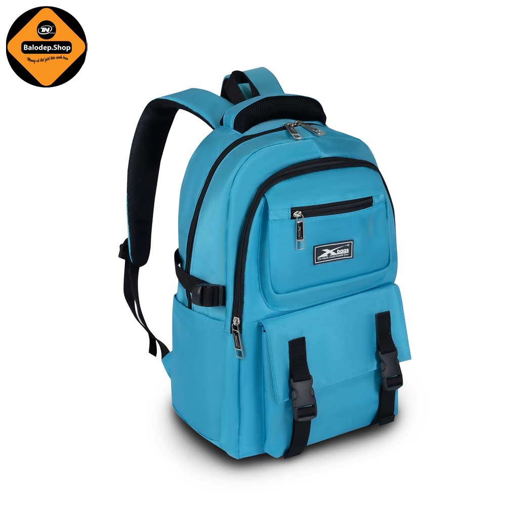 Balo Học Sinh Trung Học Đựng Laptop 15.6 Inch Cao Cấp Xbags Sea Blue XB3201, Chống Nước, Hiện Đại Trẻ Trung!