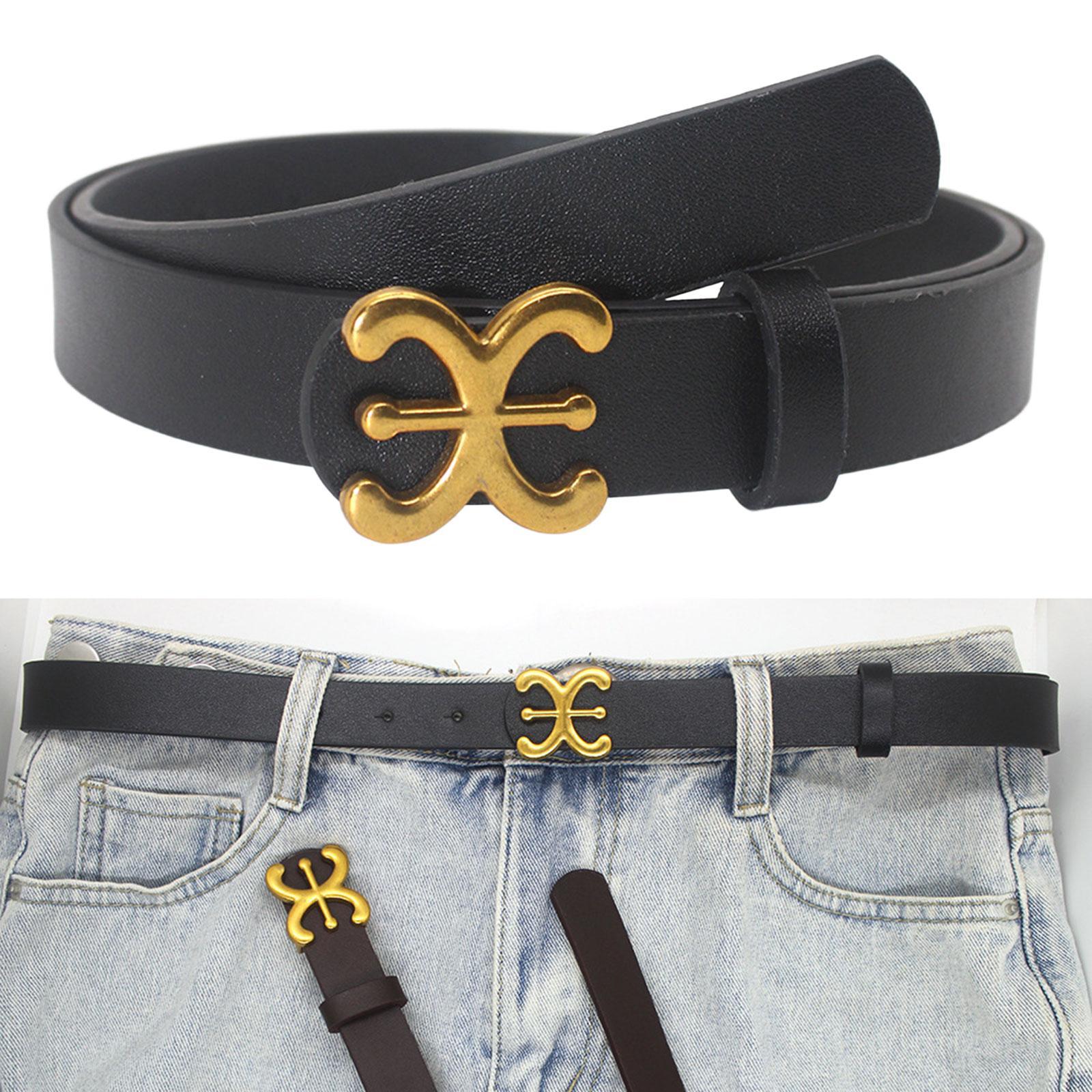 Women Belt Adjustable PU Leather Waist Belt Dress Belt Girl Clothing Decoration Waistband Belt for Club