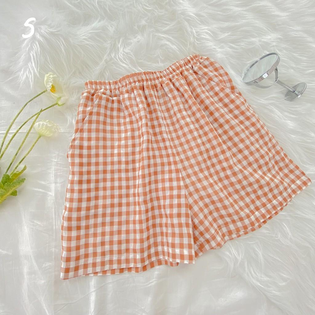 Quần short đùi ngủ hoạ tiết nhiều màu form rộng (Ảnh thật)