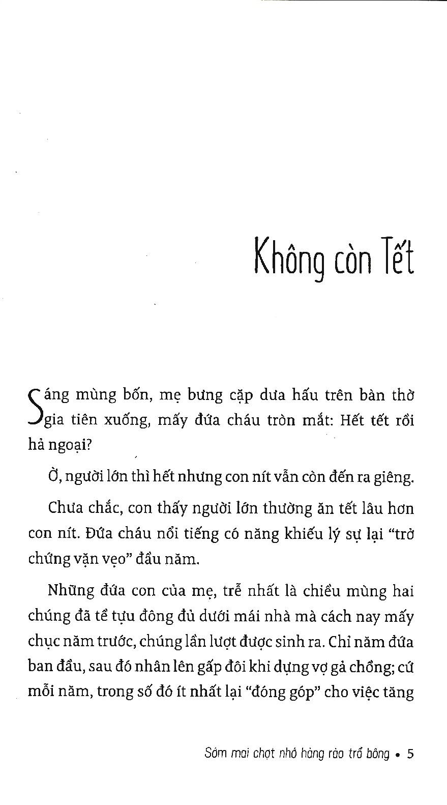 Sách Sớm Mai Chợt Nhớ Hàng Rào Trổ Bông