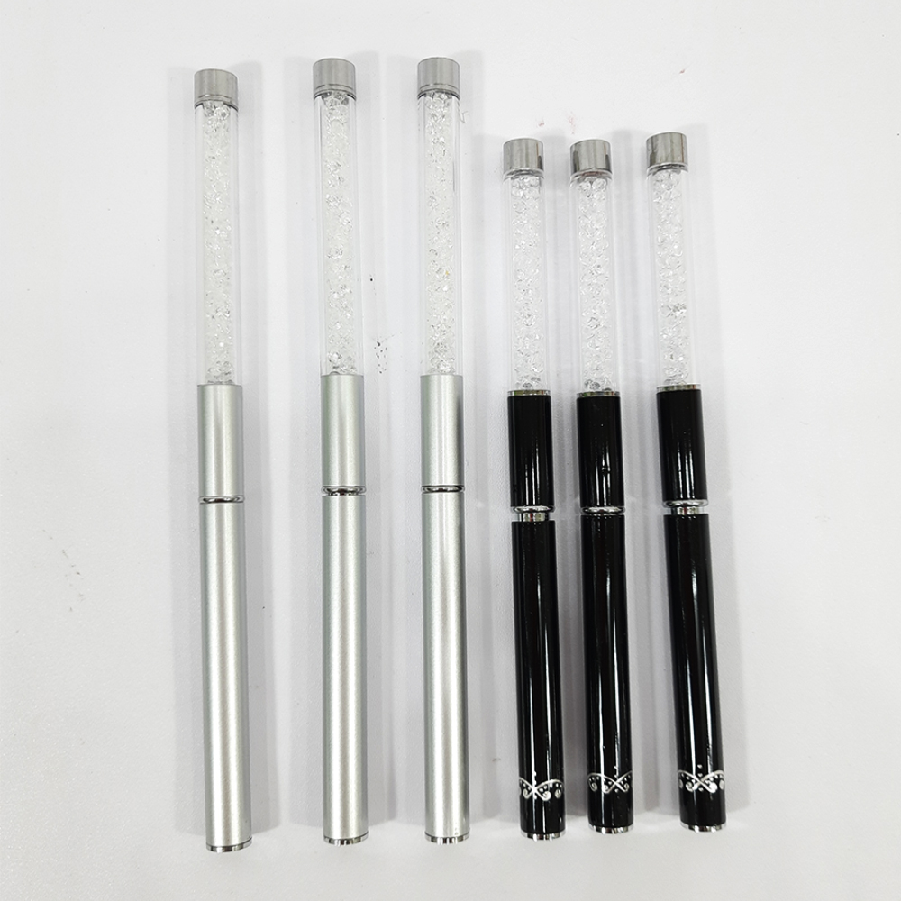 Bút Cọ Bản Cán Đá, Đồ Nghề Làm Nail Chuyên Dụng, Thiết Kế Nhỏ Gọn, Tùy Chọn Màu Trắng Hoặc Màu Đen Sang Trọng, Dụng Cụ Dễ Dùng Và Thao Tác Giúp Tiết Kiệm Thời Gian