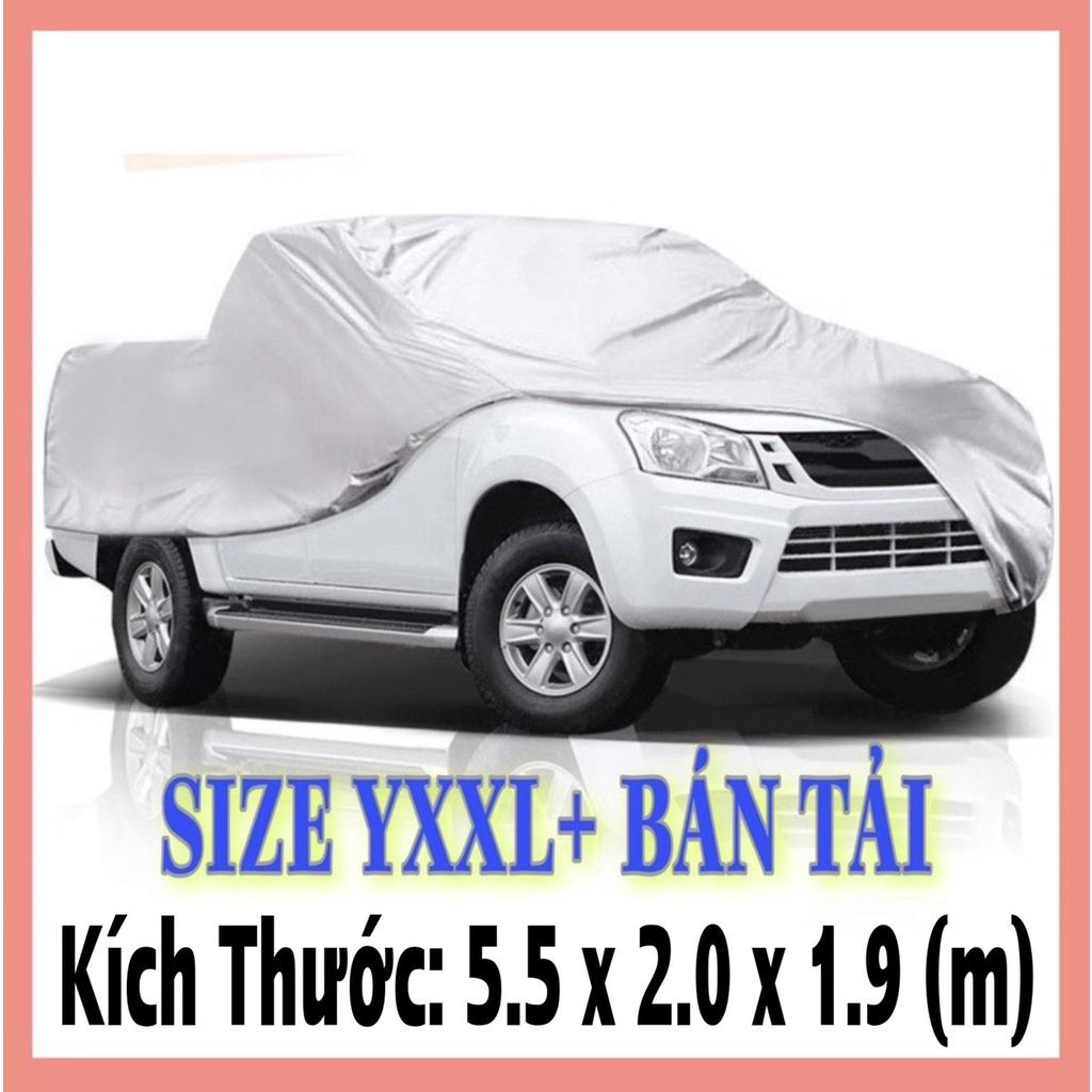 Bạt trùm che phủ bảo vệ ô tô xe hơi vải dù Oxford nano bạc cao cấp siêu bền chống xước, chống nắng nóng, chống cháy