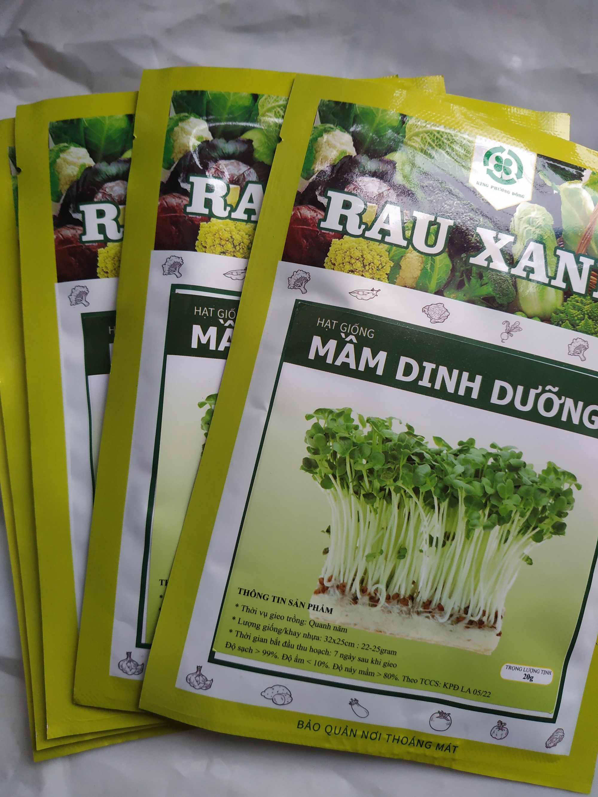 Combo 10 gói Hạt giống MẦM DINH DƯỠNG - gói 20 gram