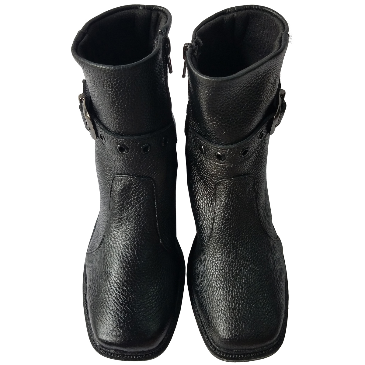 Giày Boot Nữ Cổ Cao Da Bò Thật BIGGBEN Cao 4 phân BON9