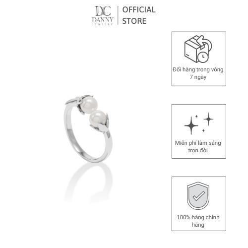 Nhẫn Nữ Bạc 925 Danny Jewelry Đính Ngọc ốc Xi Rhodium SPLRA652