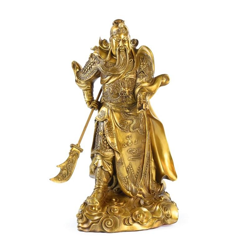 Tượng quan công vũ vân trường bằng đồng thau phong thủy Hồng Thắng