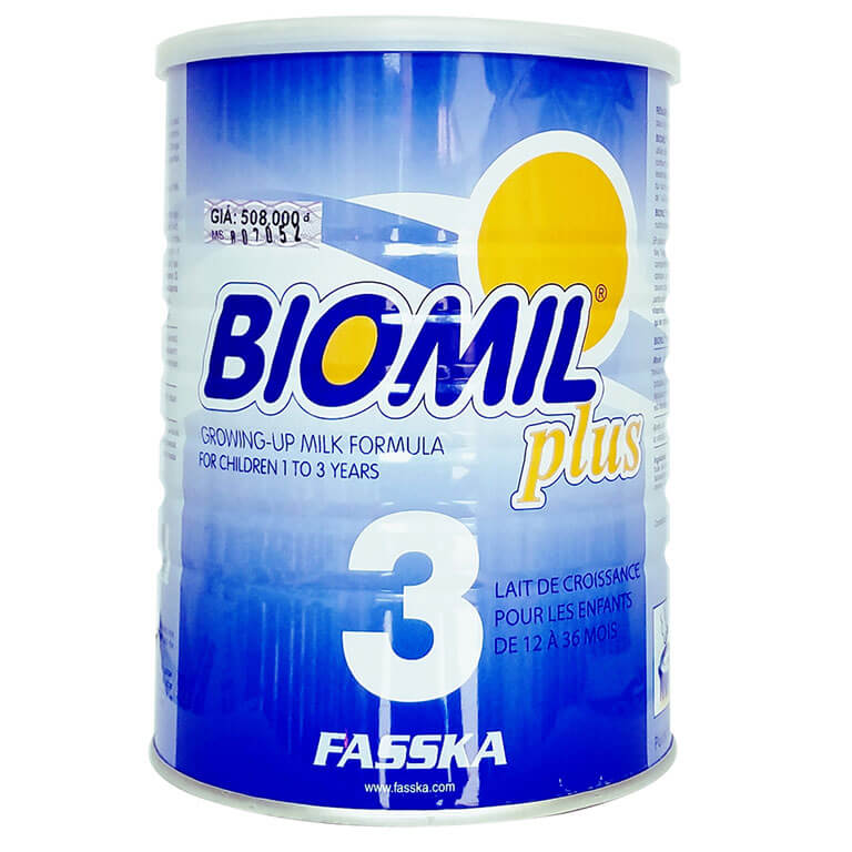 Combo 2 Lon Sữa bột Biomil Plus số 3 800g (1-3 tuổi)
