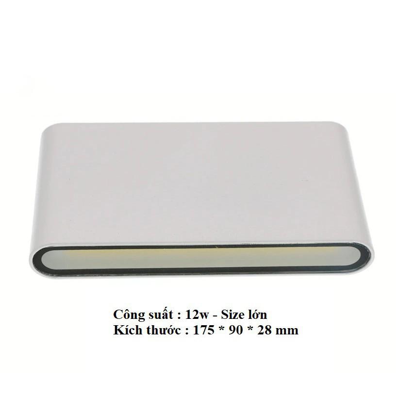 Đèn tường 2 đầu kiểu dáng hiện đại thân nhôm siêu sáng - chống nước cao cấp