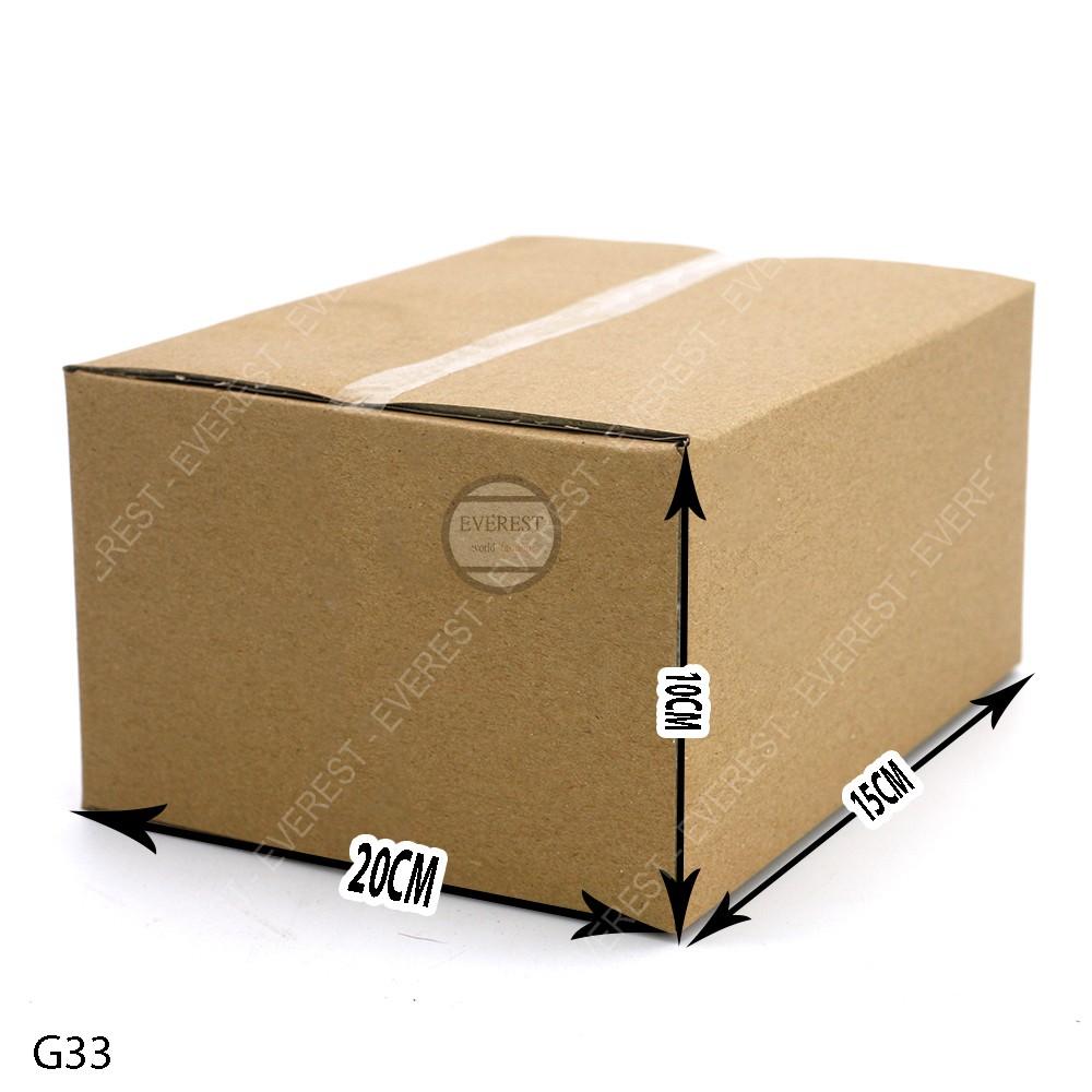 Combo 20 thùng G33 20x15x10 giấy carton gói hàng Everest