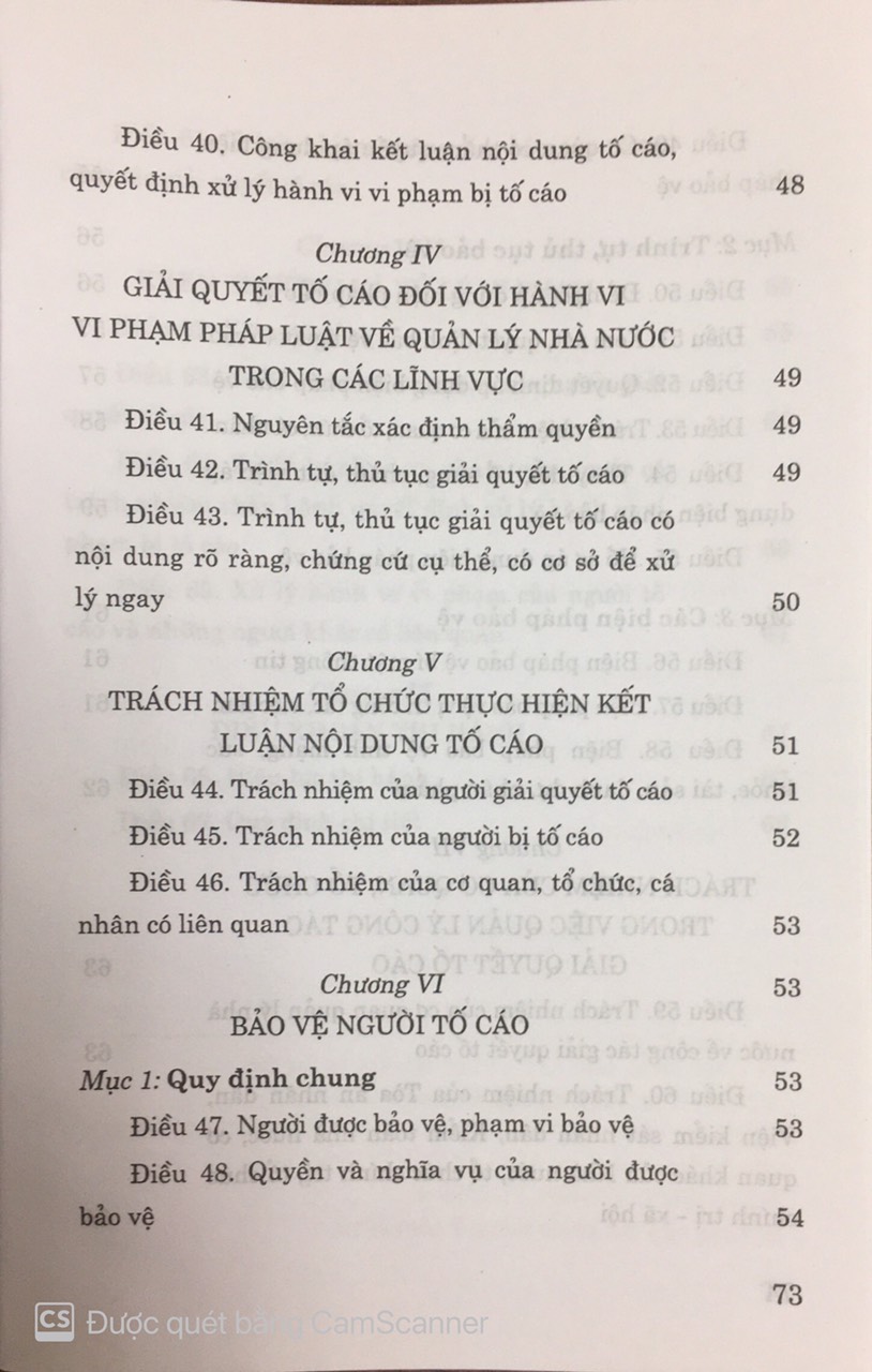 Luật tố cáo ( Hiện hành )