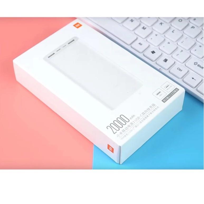 Sạc dự phòng Xiaomi 20000mAh Gen3 Xiaomi sạc nhanh 18W hàng nhập khẩu