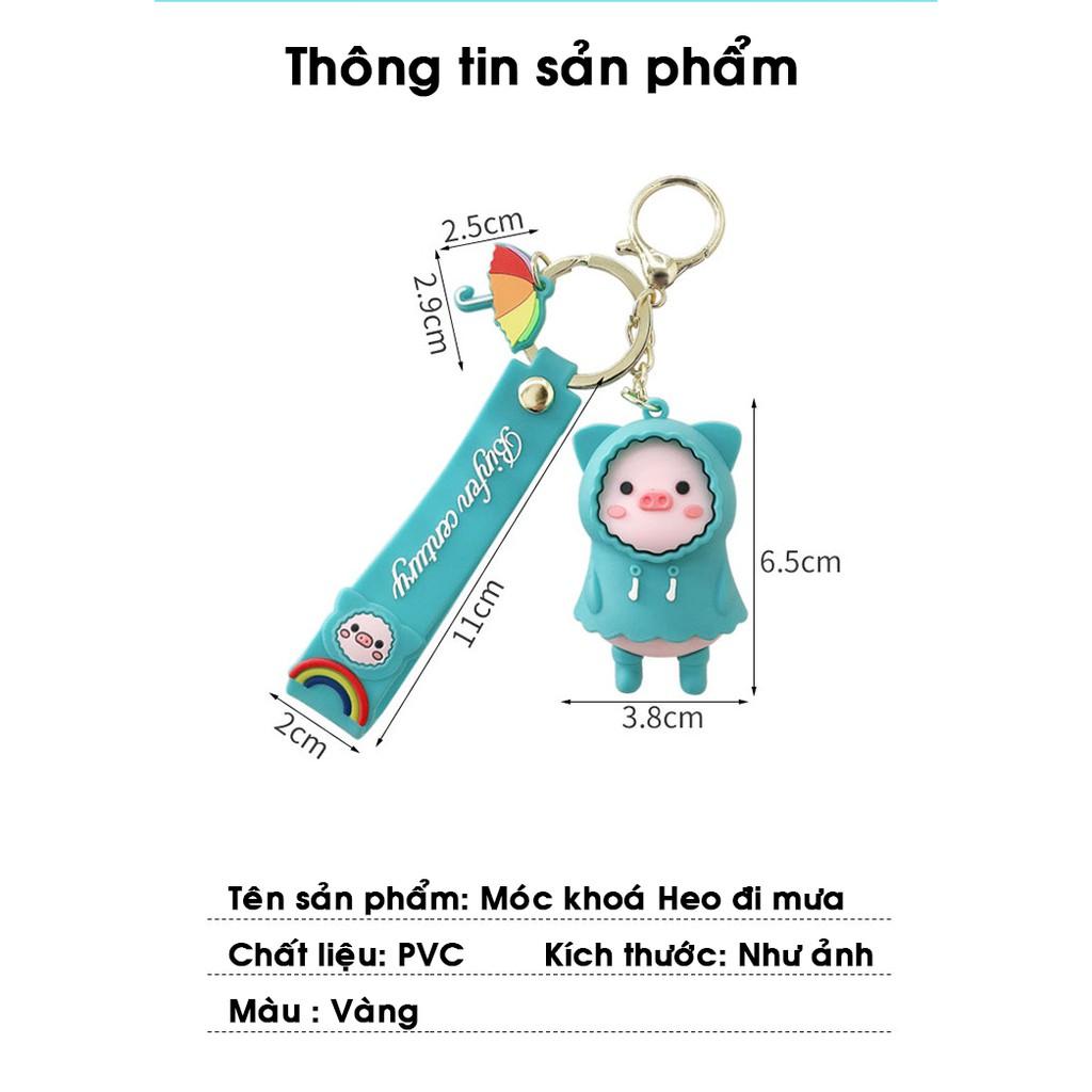 Heo Đi Mưa - Chất Liệu Nhựa PVC, Dễ Thương, An Toàn Cho Sức Khoẻ