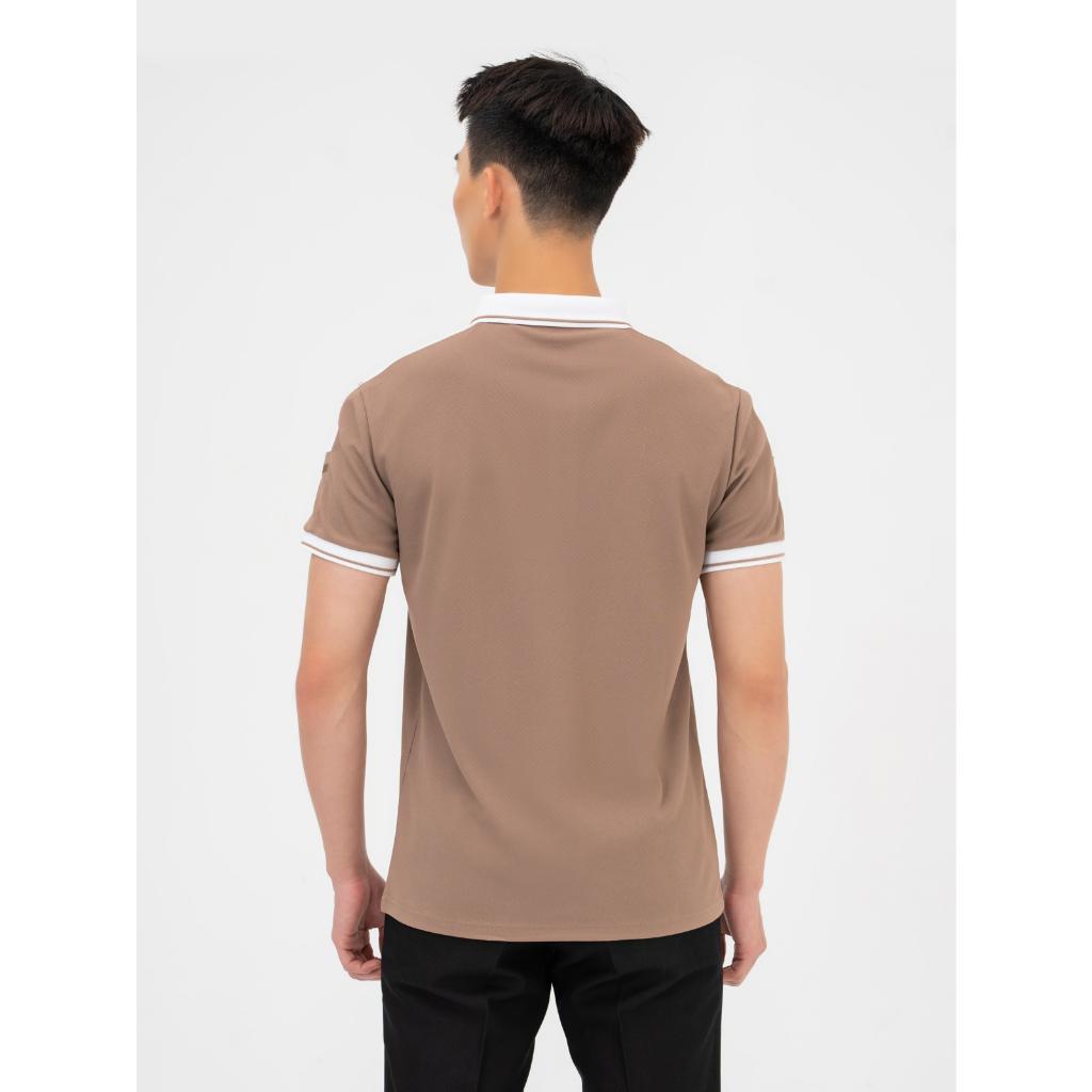 Áo Polo Nam Cafe YODY Tổ Ong Phối Tay Co Dãn Thoáng Mát Thấm Hút Mồ Hôi APM6095