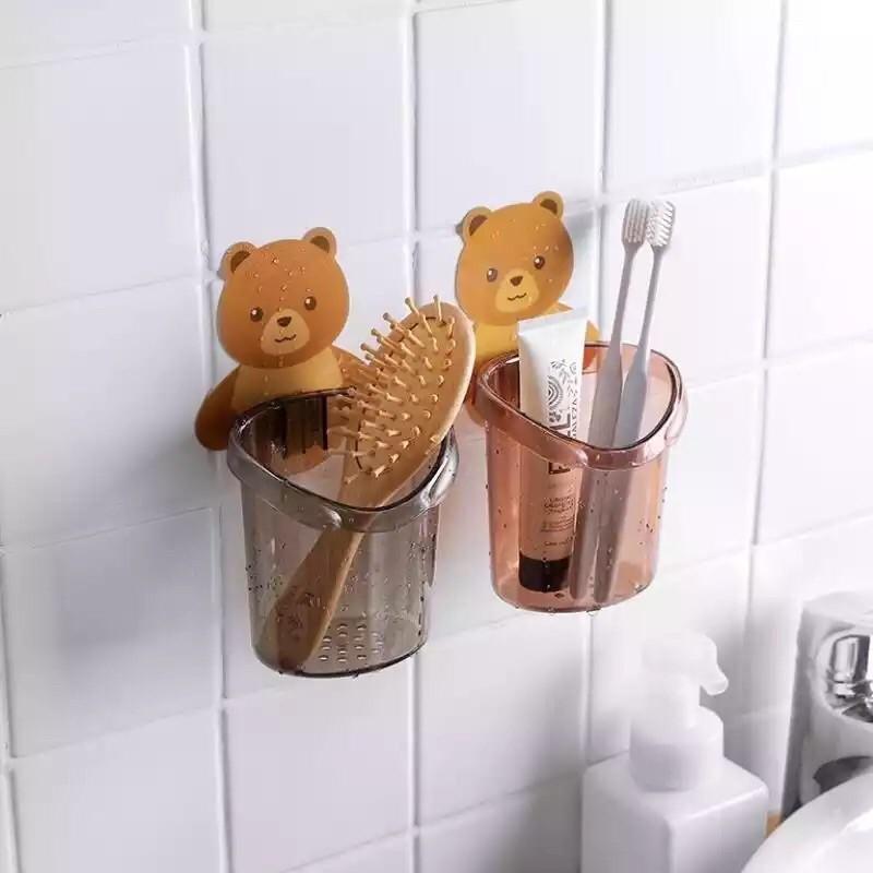 Cốc gấu dán tường tiện ích