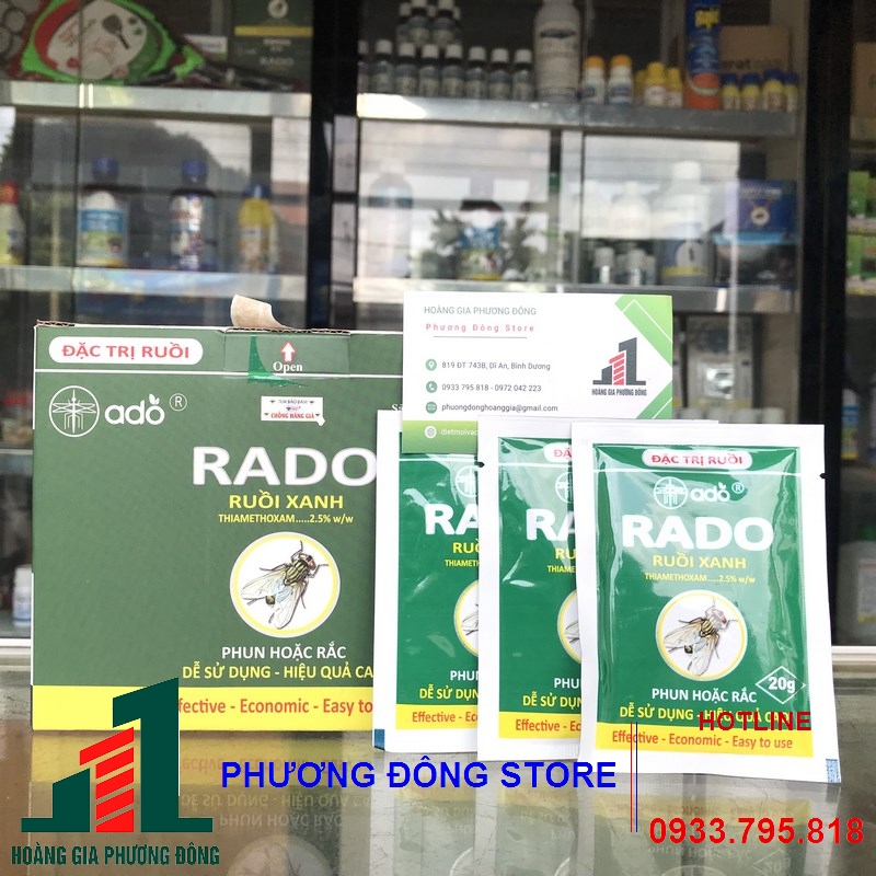 Thuốc diệt ruồi hiệu quả Rado ruồi xanh-20g