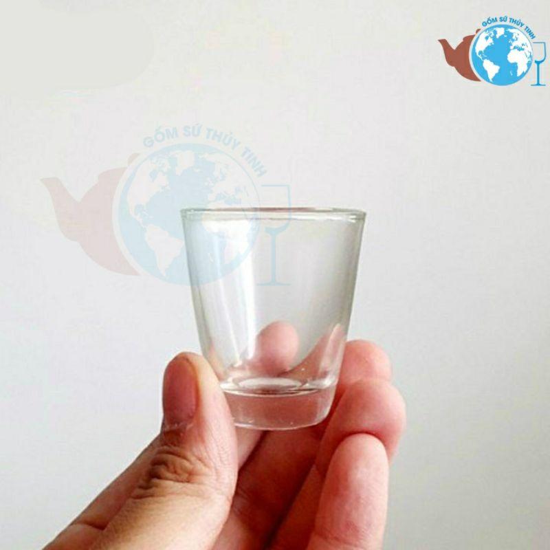 Hộp 12 ly uống rượu - chén mắt trâu thủy tinh chịu nhiệt và chống va đập tốt