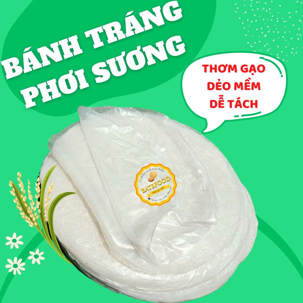 Bánh Tráng Phơi Sương Tròn, Bánh Mềm Dẻo, Dễ Gỡ, Đặc Sản Tây Ninh