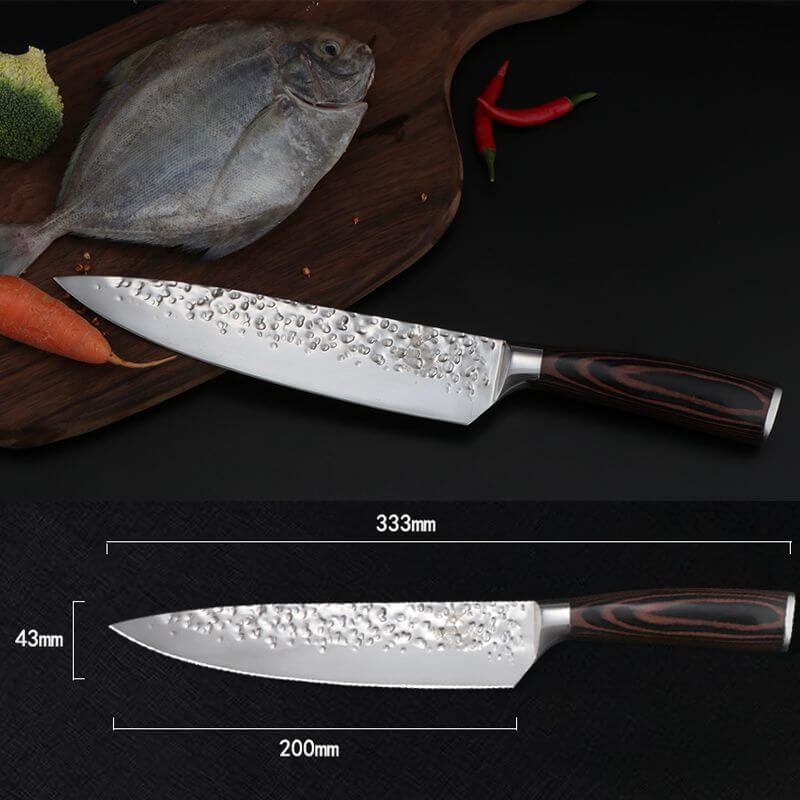 DAO BẾP NHẬT BẢN GYUTO THÉP DAMASCUS MÃ B8DT119