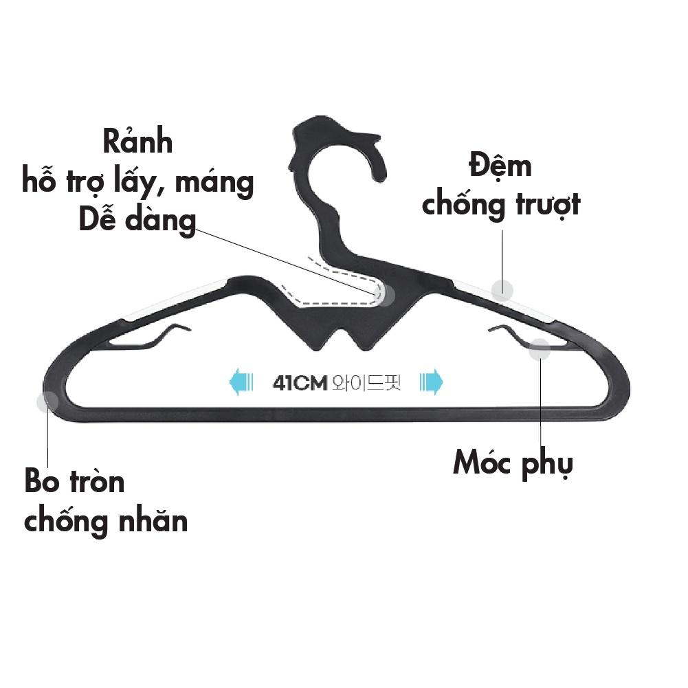 Set 10 Móc phơi quần áo người lớn , móc phơi đồ, móc phơi áo, móc treo quần áo, móc treo đồ,móc áo Ollyhome ST50