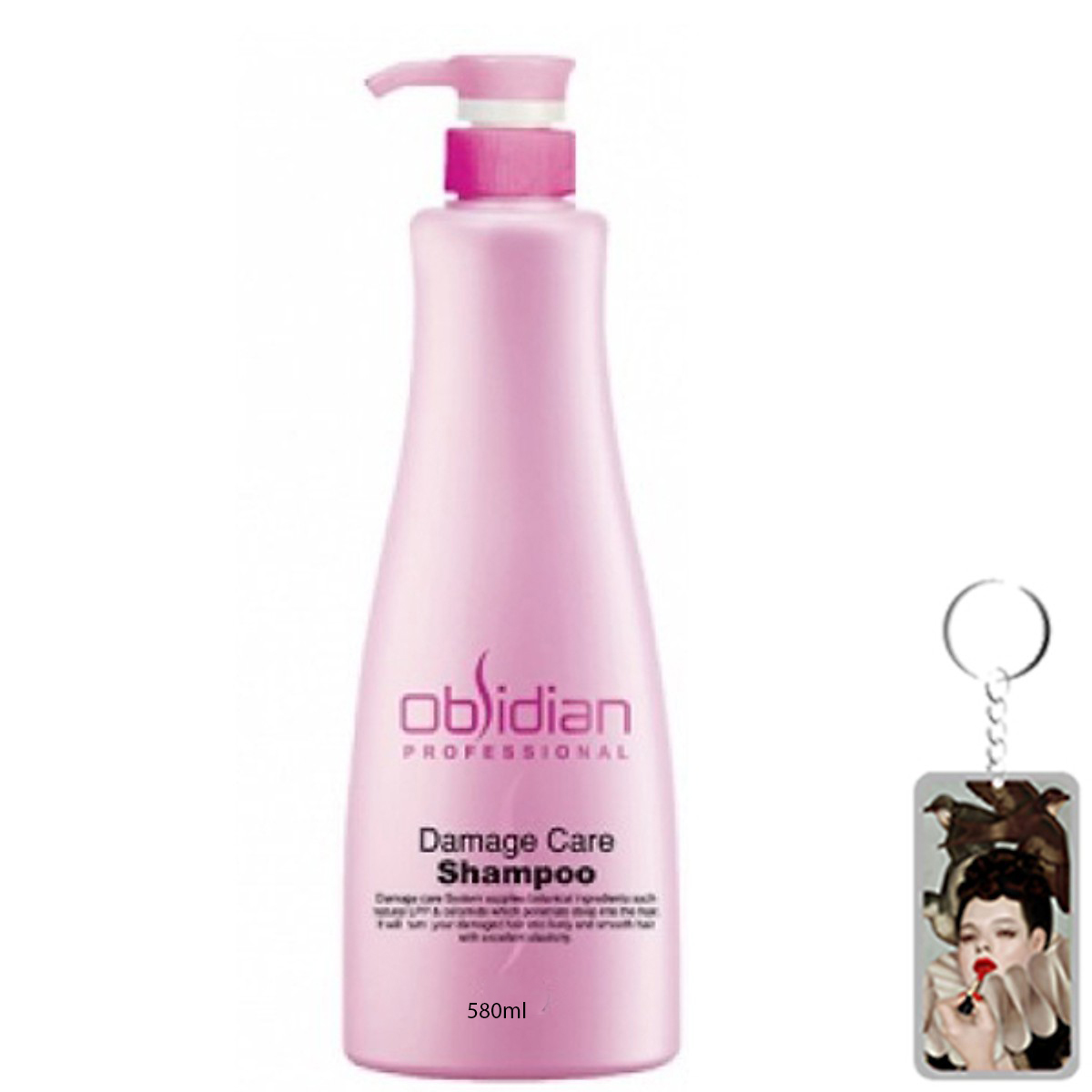 Dầu gội tái tạo tóc Obsidian Professional Damage Care Shampoo Hàn Quốc 580ml tặng kèm móc khoá