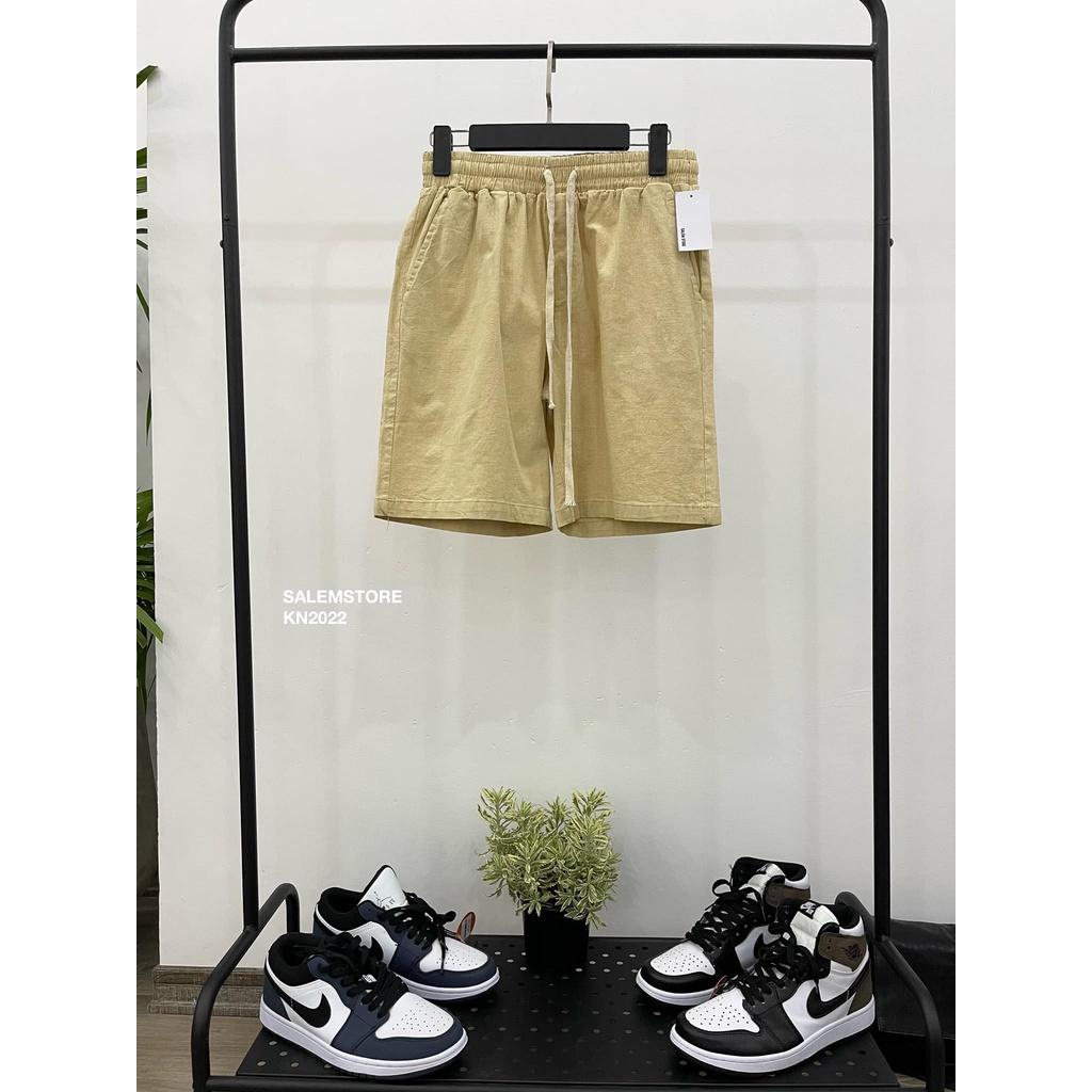 Quần Short Đùi Nam Chất Linen Lưng Thun