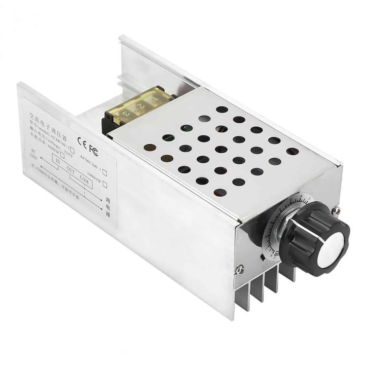 Dimmer AC 220V 6000W, điều khiển tốc độ động cơ, Đèn điện, quạt máy, máy mài ...