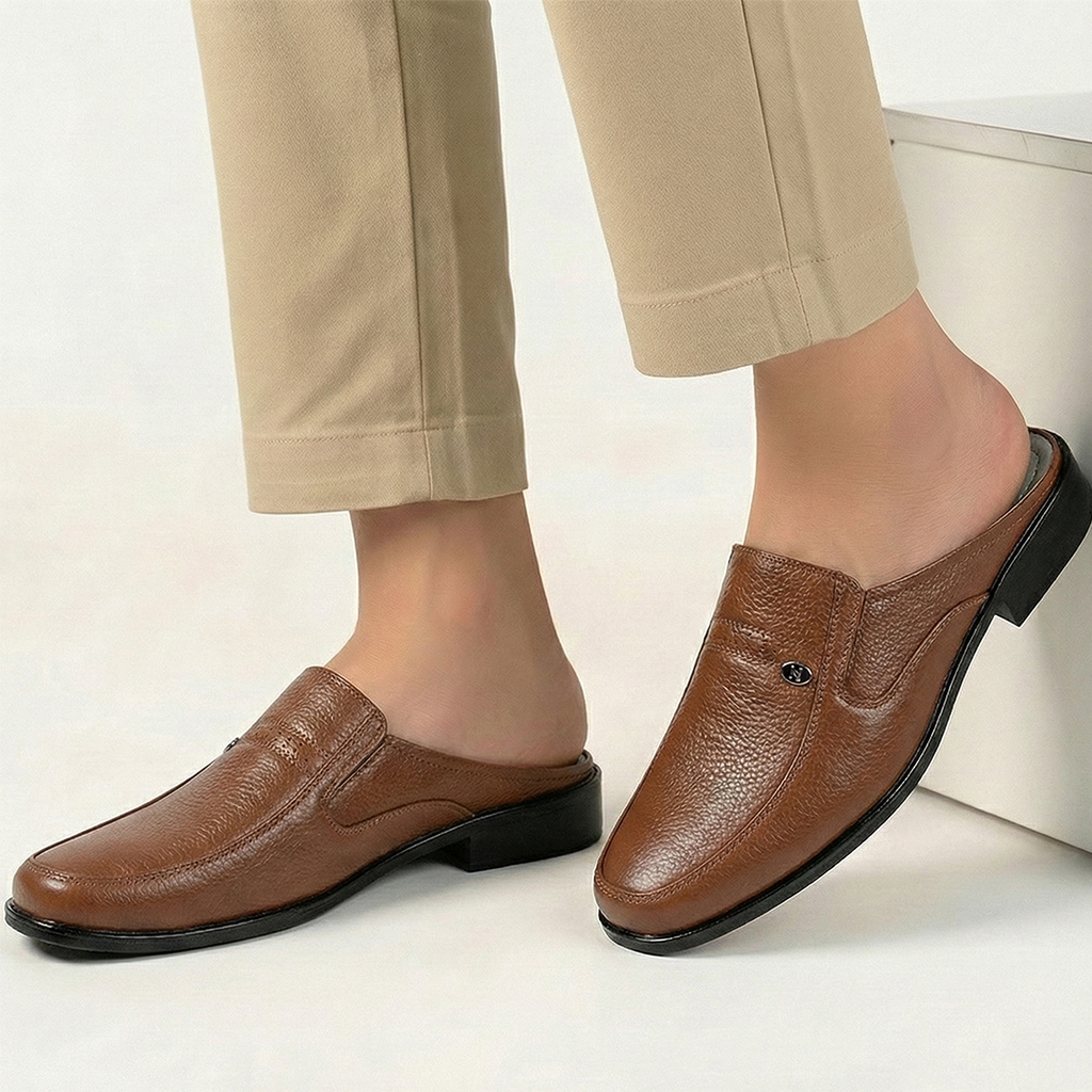 Giày Sục Nam HA NAM Da Bò Thật Cao Cấp GSB20175