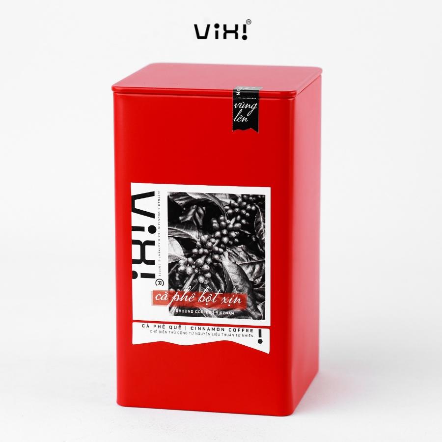 Cà phê Blend bột trộn quế chi đặc sản pha phin pha máy ViXi - vùng lên 255gr, 340gr