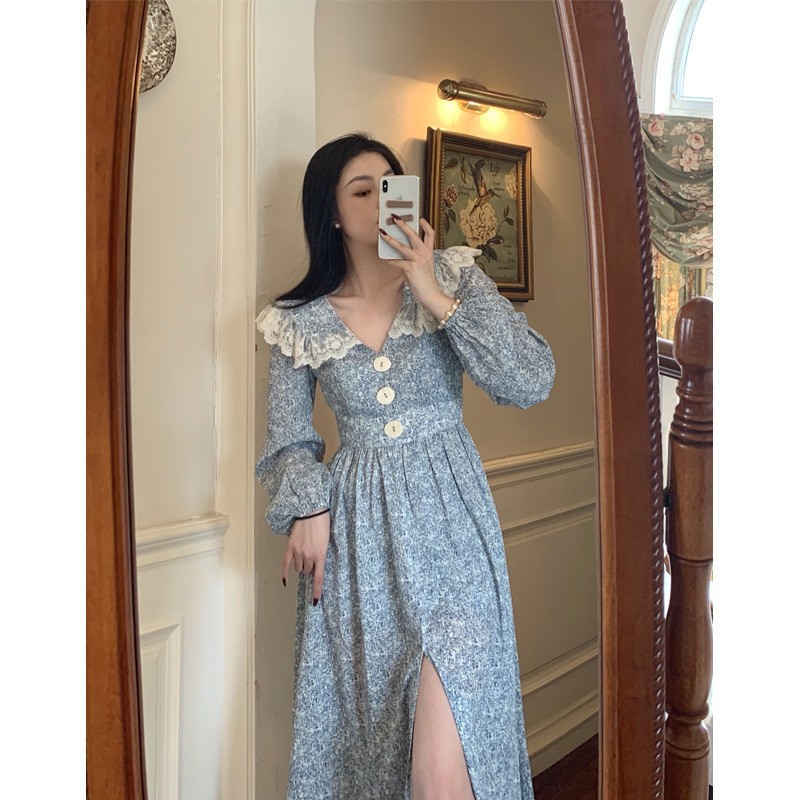 Đầm phối cổ xinh xắn - Hàng nhập - DMXX0983