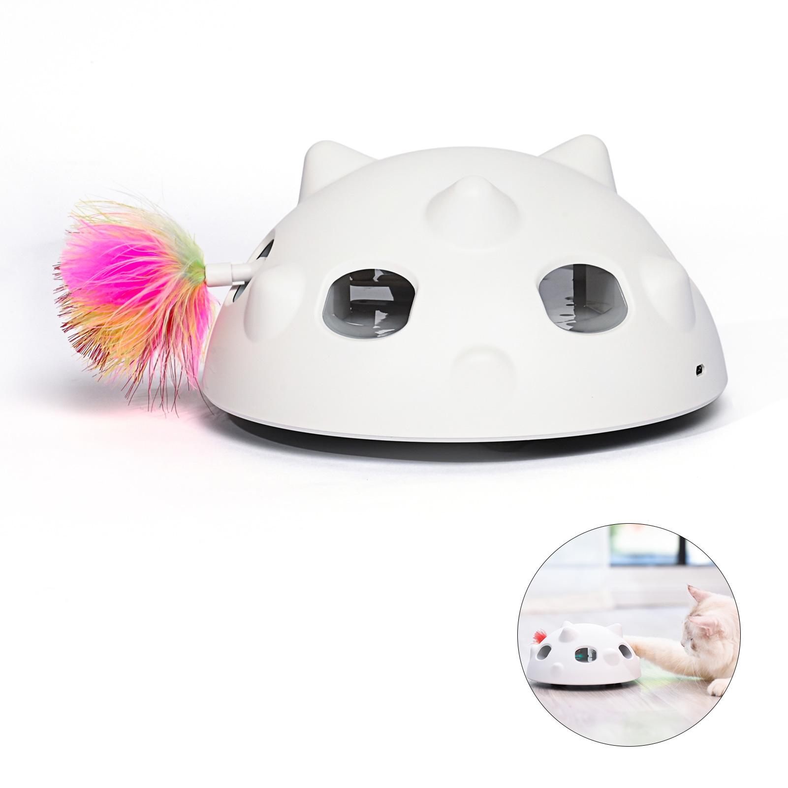 Đồ chơi thông minh tương tác cho mèo Tích hợp G-Senso với đèn LED đổi màu,3 Chế độ và USB có thể sạc lại