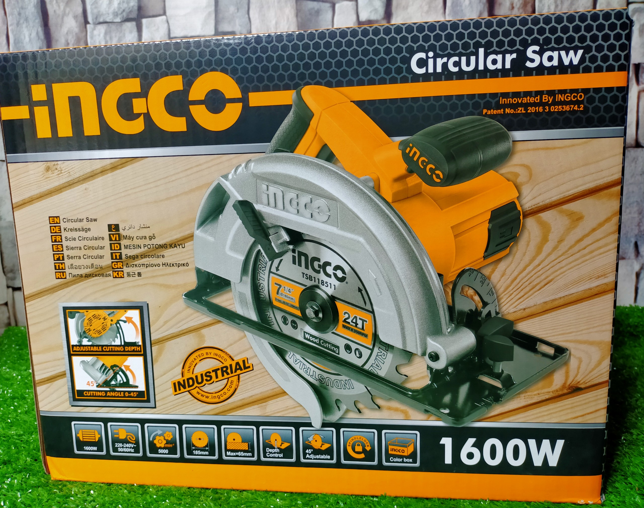 MÁY CƯA ĐĨA TRÒN 185MM 1600W INGCO CS18568 - HÀNG CHÍNH HÃNG