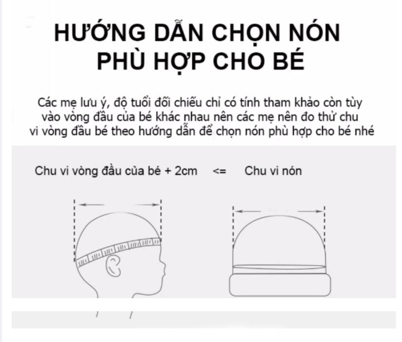 Nón cho trẻ sơ sinh từ 0-4 tháng, chất vải cotton mềm mại, thiết kế họa tiết tai thỏ đáng yêu cho bé trai, bé gái HOT