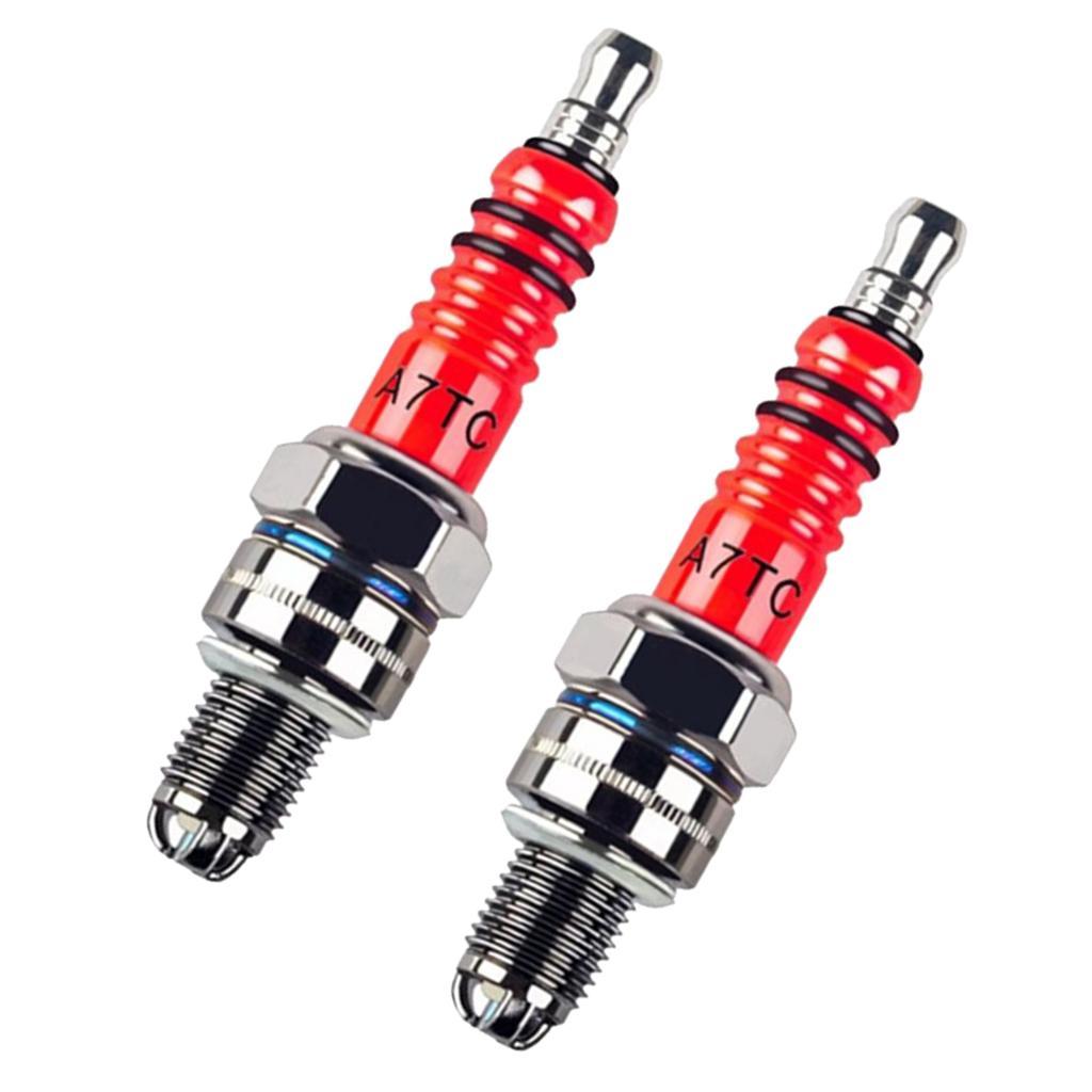 2x Spark Plug A7TC 3 for GY6 50cc-125cc Moped Scooter ATV Quads