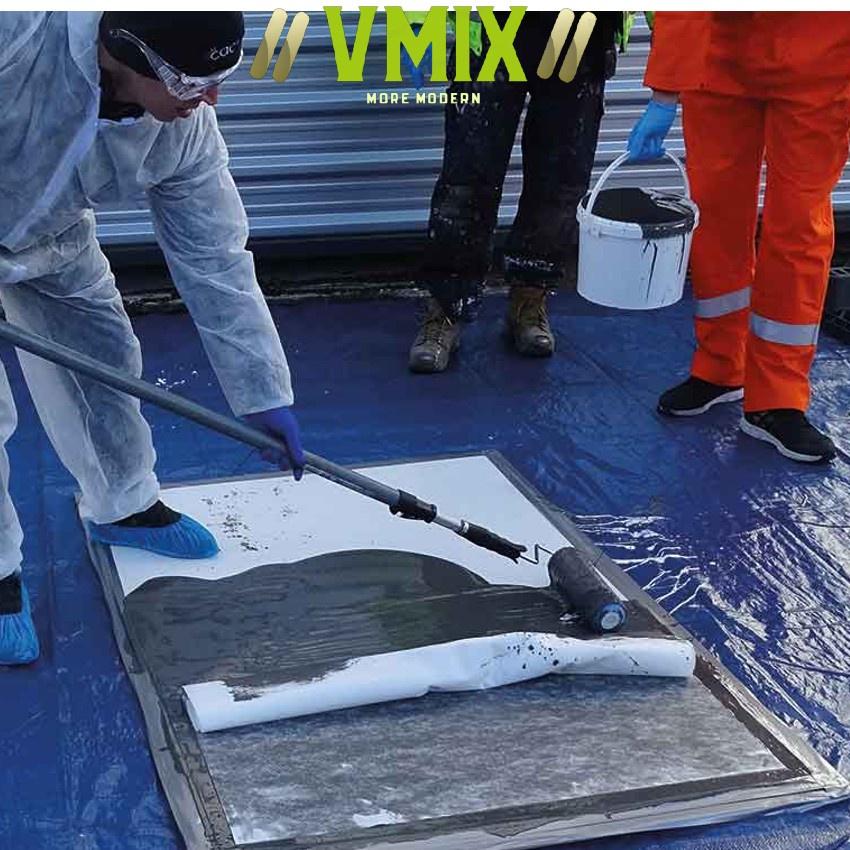 Lưới thủy tinh gia cường chống thấm composite dễ thi công chống axit, chống nứt ,thân thiện với môi trường.