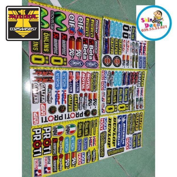 Tem logo nguyên bộ.