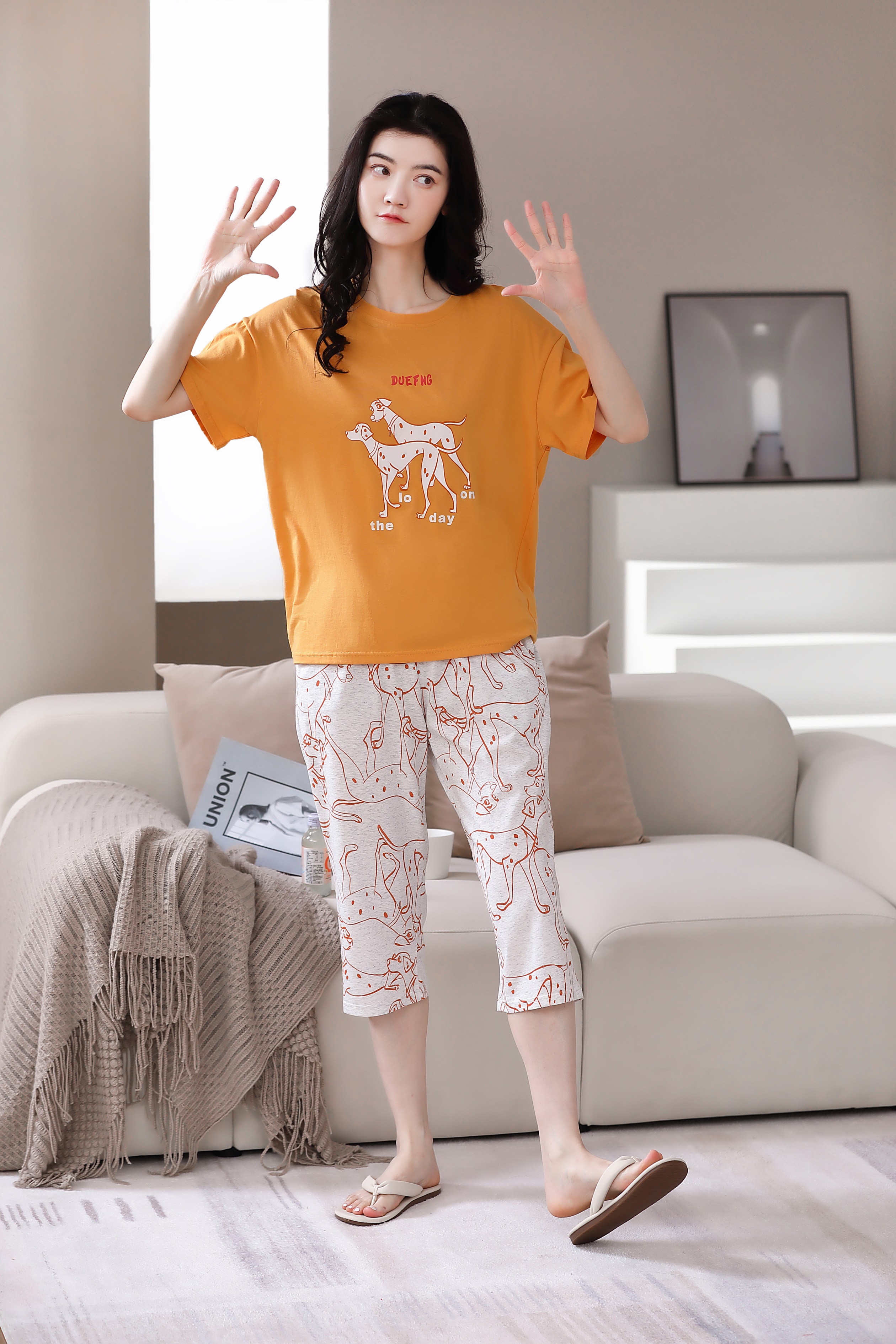 Quần áo mặc nhà cotton 5505