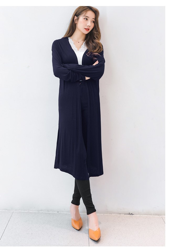 Áo khoác mỏng, áo cardigan nữ vải thun mềm xẻ tà AK10